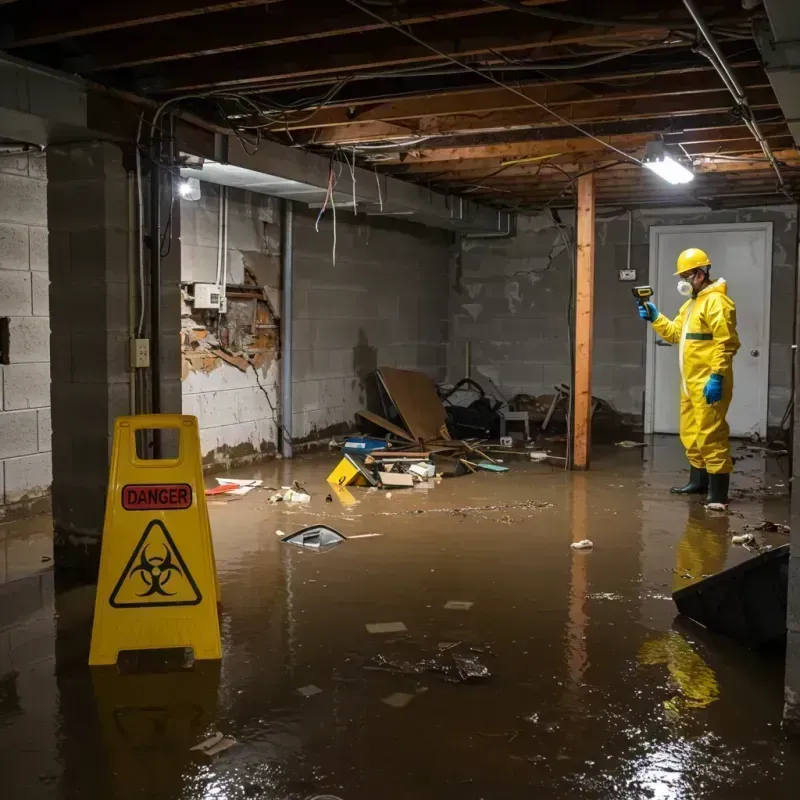 Flooded Basement Electrical Hazard in Mendon, VT Property